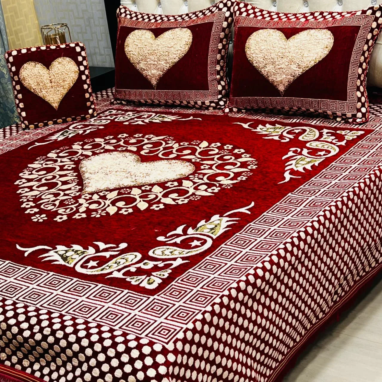 Velvet Jacquard Bedsheet